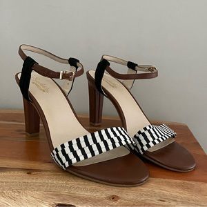 Seychelles leather striped heels